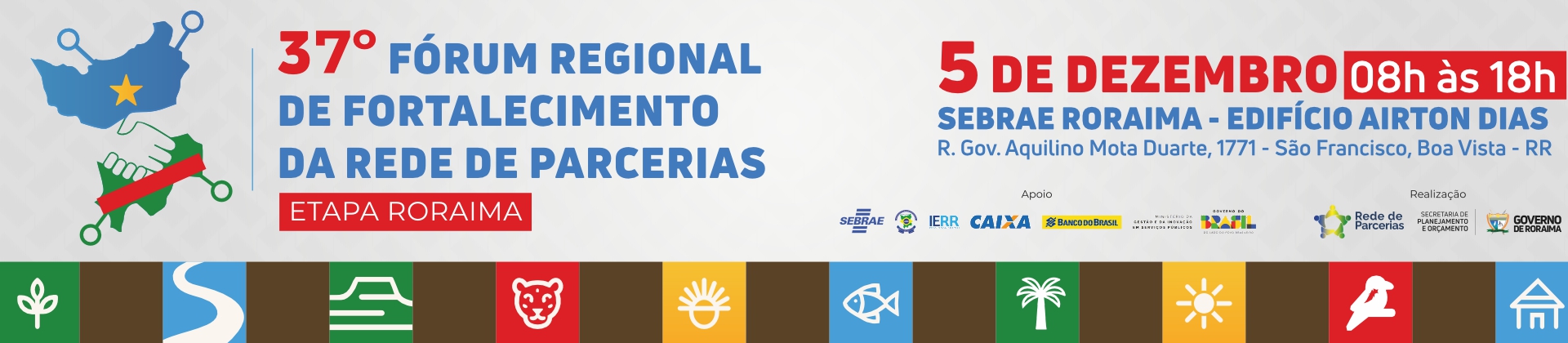 37º Forum Regional de Fortalecimento da Rede de Parcerias – banner